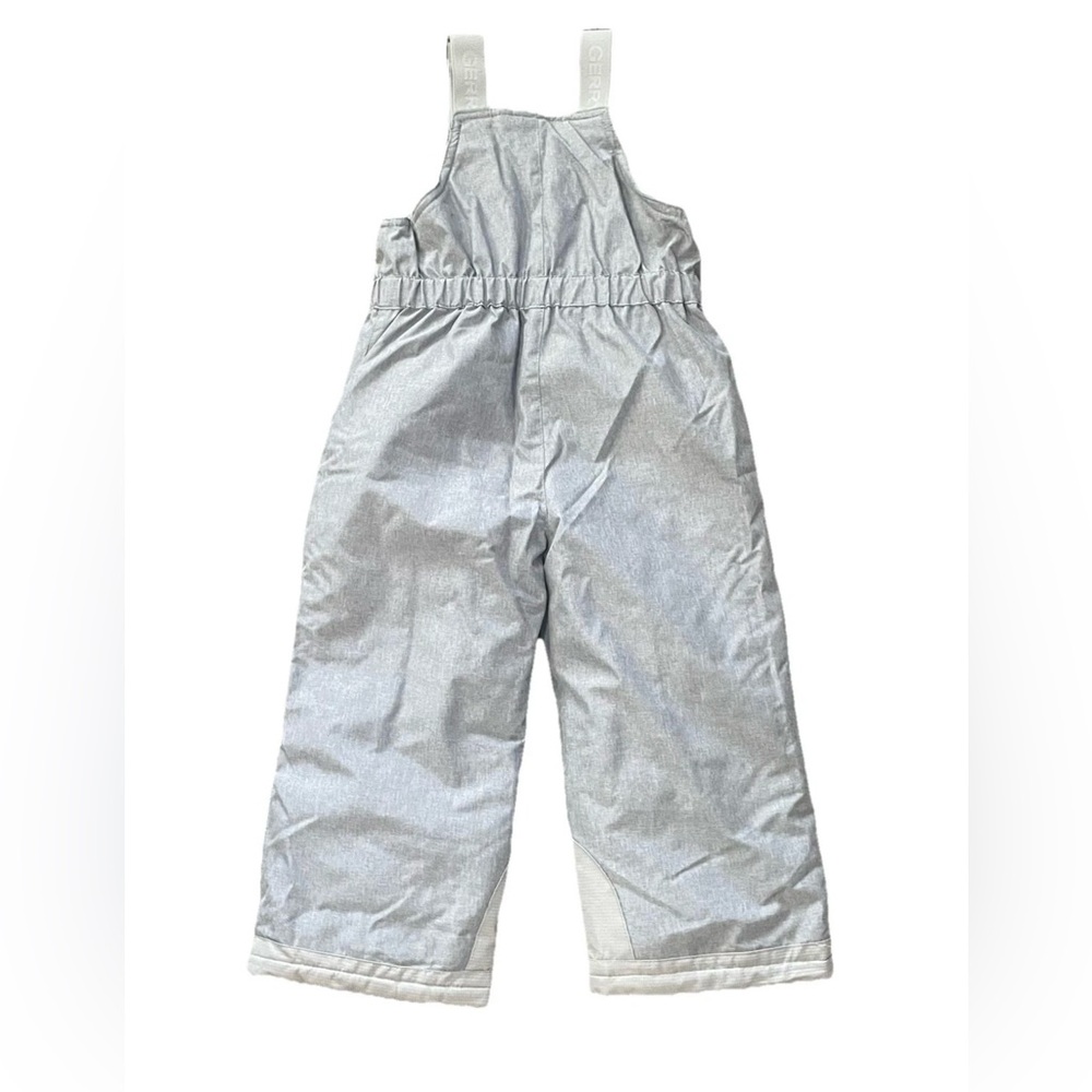 Gerry Toddler Snow Bibs 4T Gray Insulated Winter Ski Pants Adjustable - Picture 4 of 8